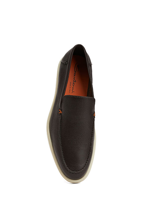 Kahverengi Erkek Deri Loafer - Görsel 5