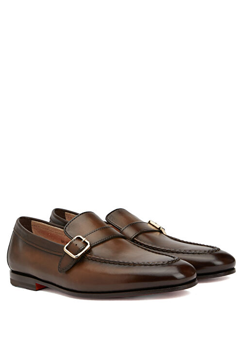 Carlos Kahverengi Erkek Deri Loafer - Görsel 3