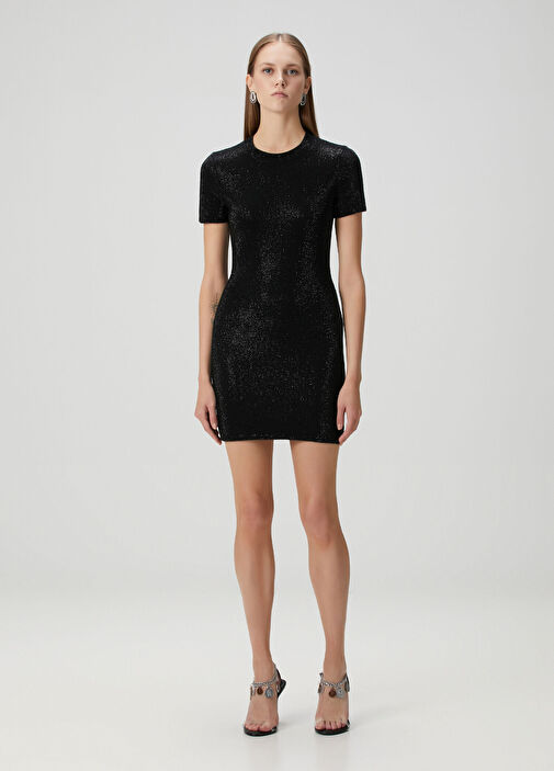 Alexander Wang - Black Microstone Mini Dress