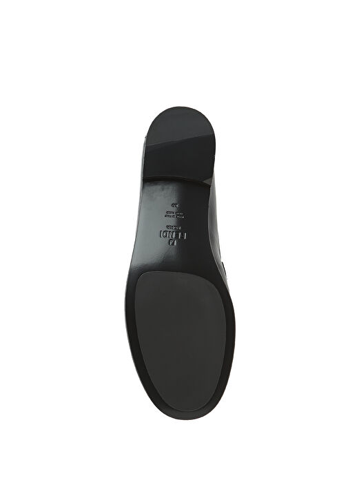 Siyah Kadın Deri Loafer - Görsel 6