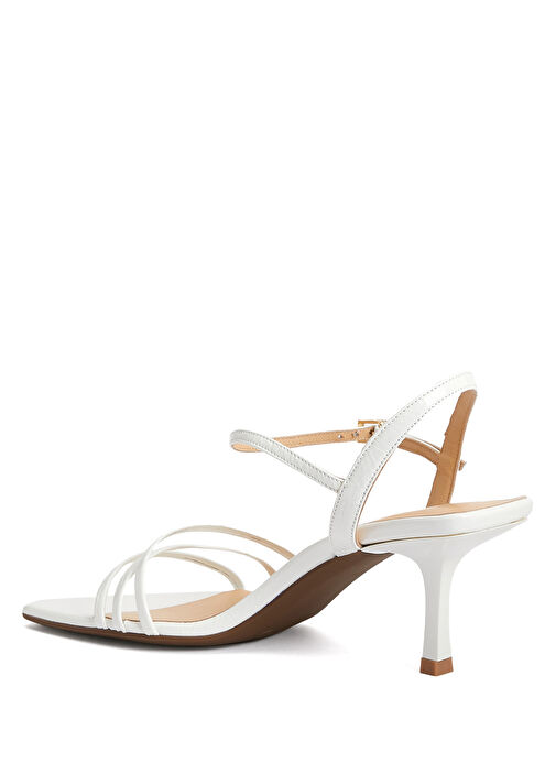 Ekru Kadın Deri Sandalet - Görsel 4