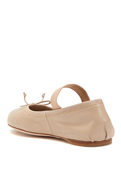 Lacivert Logo Detaylı Deri Babet - Görsel 4