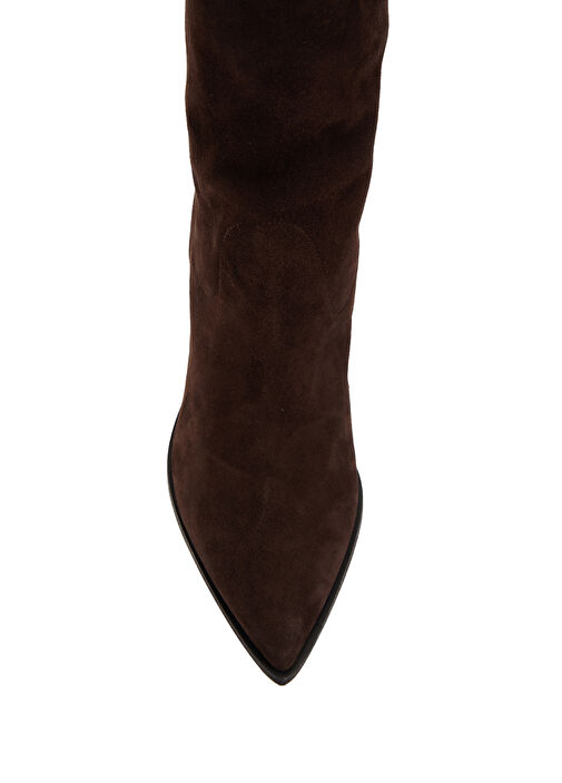 Boogie Cowboy Kahverengi Kadın Süet Bot - Görsel 5