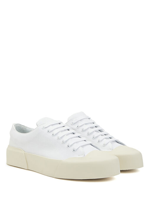 Beyaz Erkek Kanvas Sneaker - Görsel 3