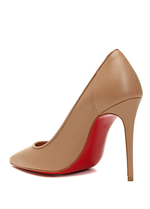 Sporty Kate Nude Deri Topuklu Ayakkabı - Görsel 4