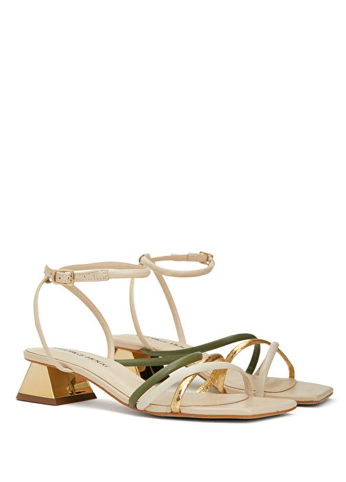 George Hogg George Hogg Beyaz Altin Gold Kadın Deri Sandalet Beymen'de! Beyaz Altin - 3. görsel