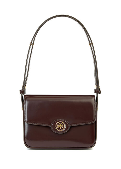 Tory Burch Robinson dark burgundy women s leather shoulder ba