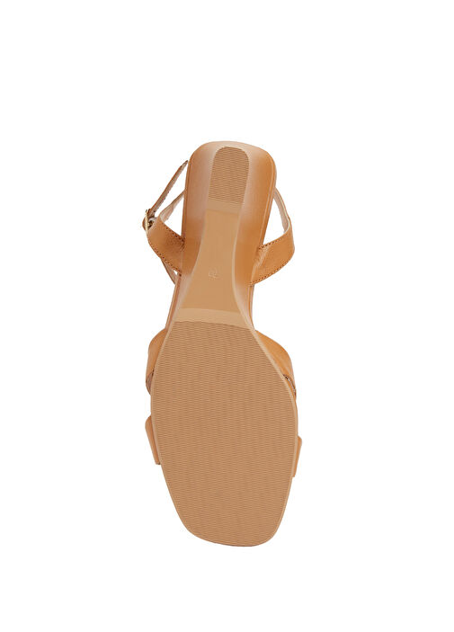 Karamel Kadın Deri Sandalet - Görsel 6