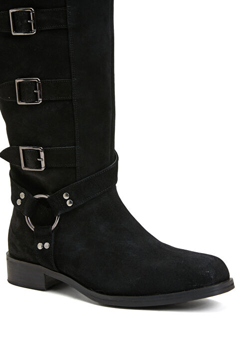 Siyah Kadın Deri Çizme - Görsel 7