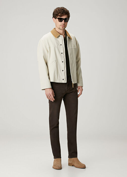 Tom Ford Krem Erkek Krem Yakası Kadife Garnili Mont 1903012 | Beymen