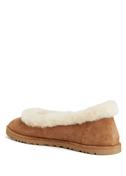 Zora Taba Kadın Süet Slipper - Görsel 4