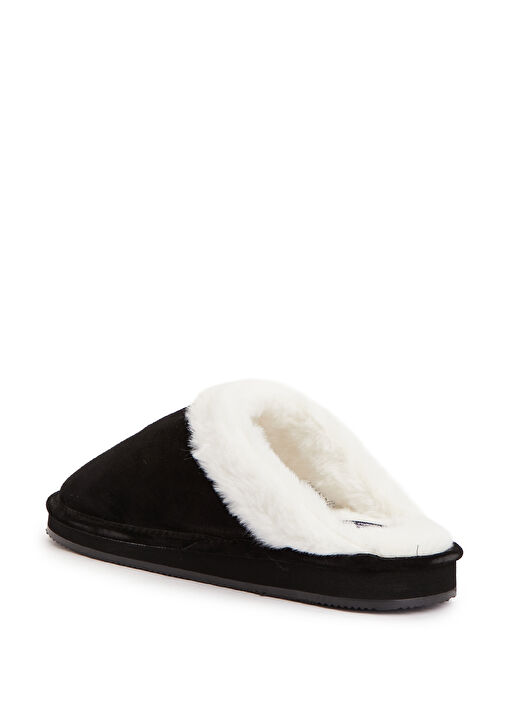 Siyah Kadın Deri Terlik - Görsel 4