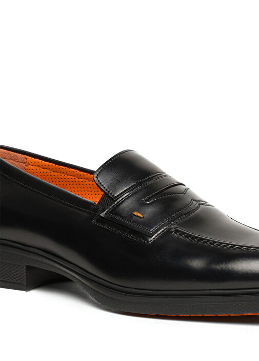 Siyah Erkek Deri Loafer - Görsel 5