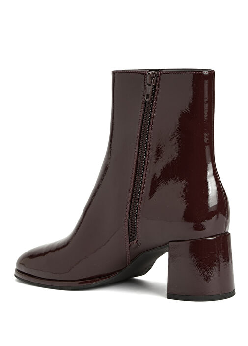 Bordo Kadın Parlak Bot - Görsel 4