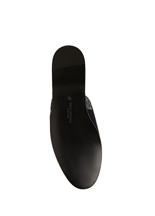 Lacivert Logo Desenli Erkek Denim Terlik - Görsel 6