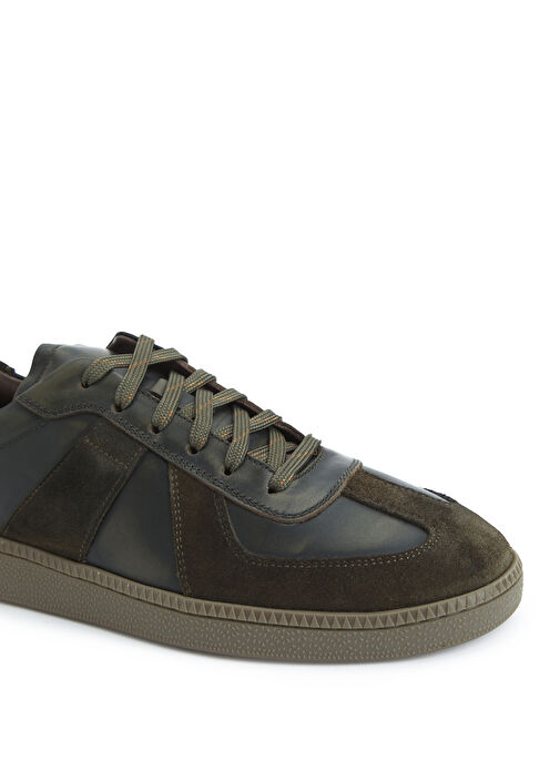 Haki Erkek Süet Detaylı Sneaker - Görsel 7