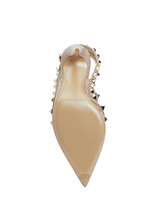 Rockstud Pudra Deri Topuklu Ayakkabı - Görsel 6