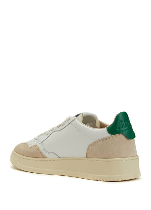 Medalist Beyaz Yeşil Erkek Deri Sneaker - Görsel 4