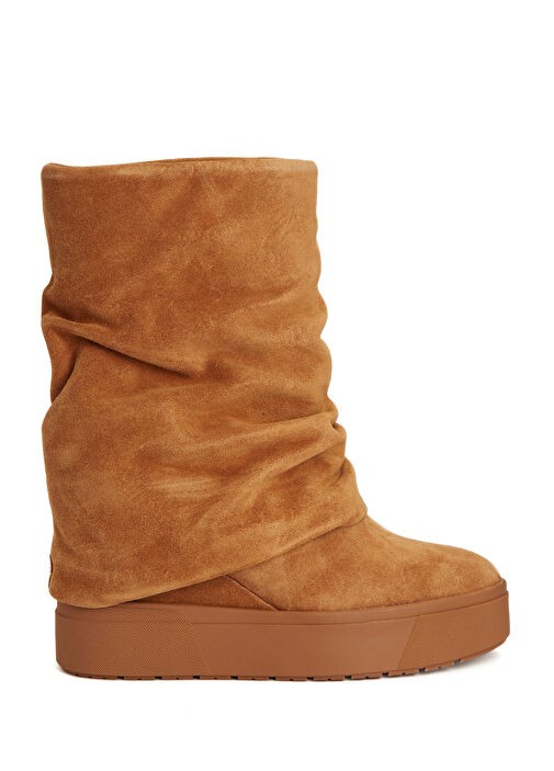 Kahverengi Kadın Süet Bot - Görsel 2