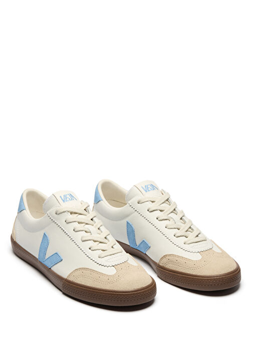 Volley Beyaz Mavi Erkek Deri Sneaker - Görsel 3