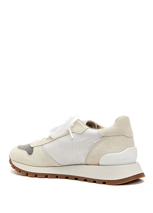 Beyaz Kadın Deri Sneaker - Görsel 4