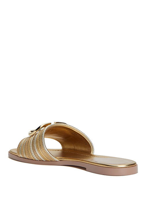 Valentino Garavani Valentino Garavani VLogo Silver Gold Kadın Terlik Sandalet & Terlik | Beymen Gold - 4. görsel