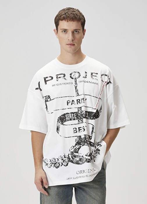 Y/PROJECT プリントTシャツ Y-Project - White Logo Printed T-Shirt