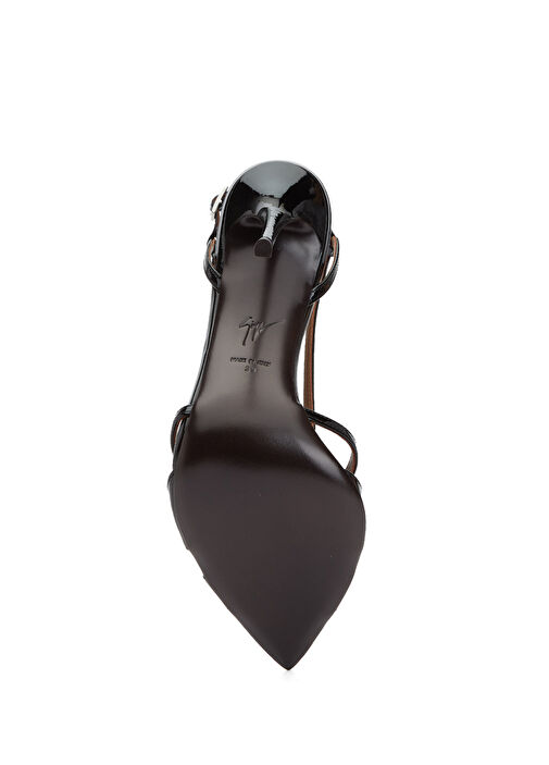 Siyah Kadın Deri Sandalet - Görsel 6