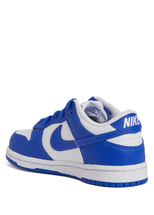 Dunk Low Mavi Beyaz Erkek Çocuk Deri Sneaker - Görsel 4