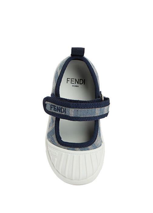 Mavi Kız Bebek Denim Babet - Görsel 5