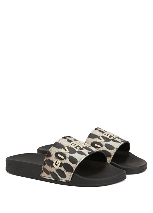 Leopar Desenli Kadın Terlik - Görsel 3