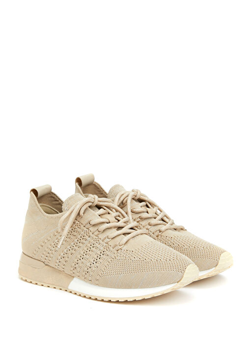 Bej Kadın Sneaker - Görsel 3
