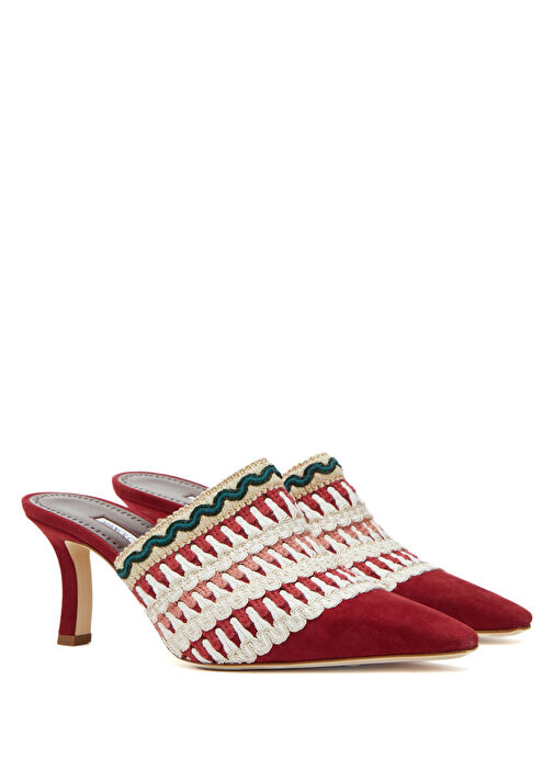 Alo Kırmızı Kadın Süet Terlik - Görsel 3