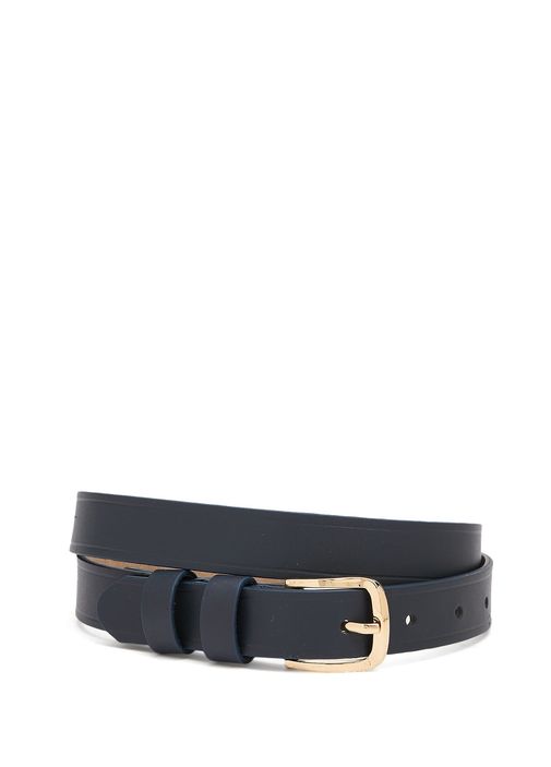 BEYMEN NAVY CLASSIC BELT | WOMENS Classic Leather Belt-Navy | Boden USA main image 4