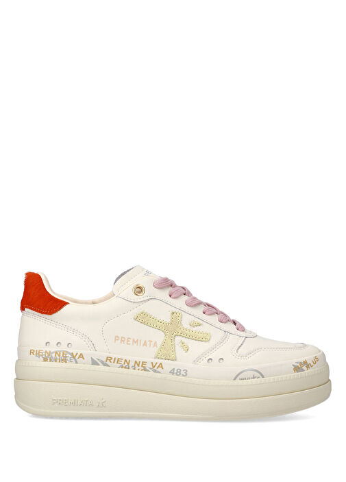 Micol Beyaz Kadın Deri Sneaker - Görsel 2