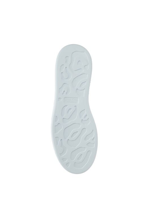 Oversized Siyah Beyaz Kadın Deri Sneaker - Görsel 6