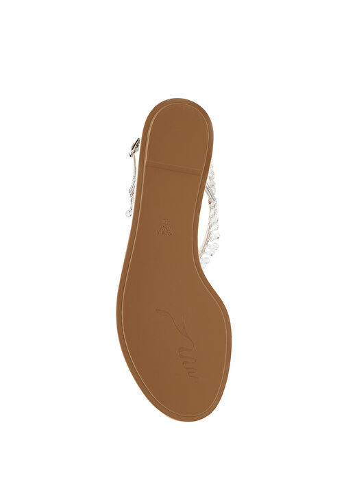 Chandelier Pudra Kadın Saten Sandalet - Görsel 6