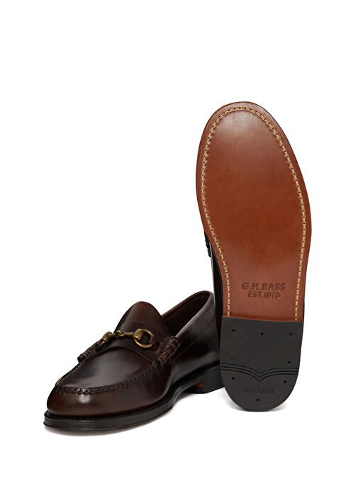 Kahverengi Erkek Deri Loafer - Görsel 6