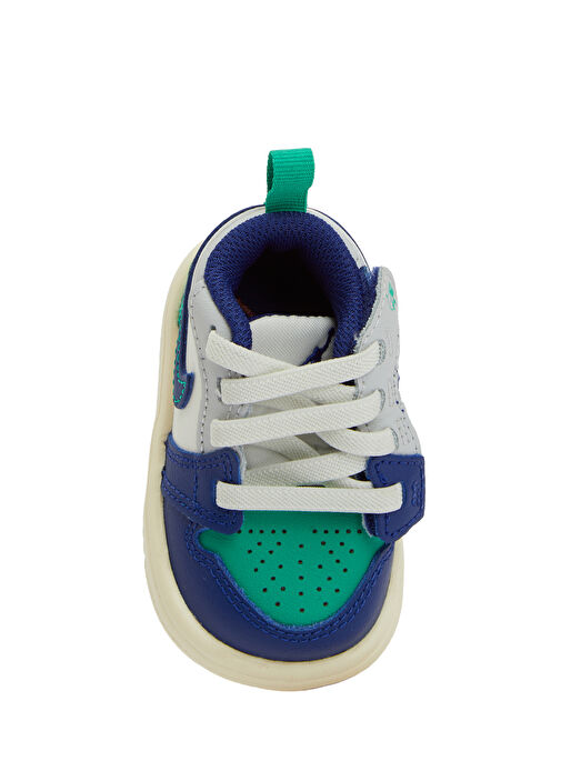 Jordan 1 Beyaz Unisex Çocuk Sneaker - Görsel 5