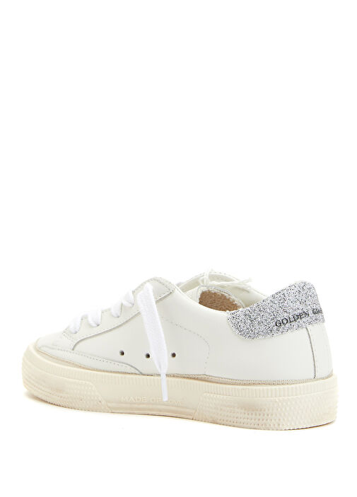 May Beyaz Çocuk Deri Sneaker - Görsel 4