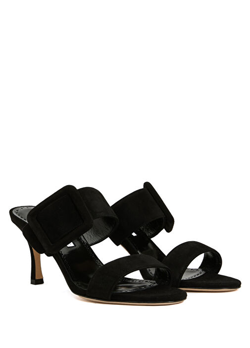 Gable Siyah Kadın Süet Terlik - Görsel 3