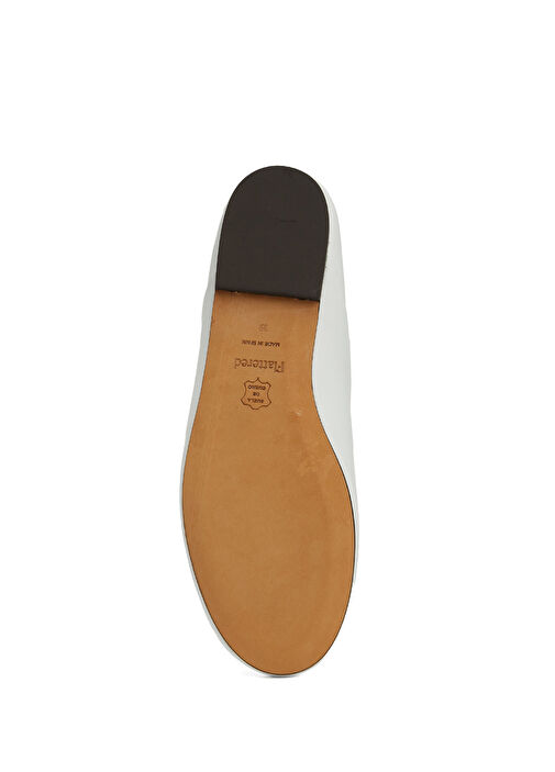 Pepper Beyaz Kadın Deri Loafer - Görsel 6