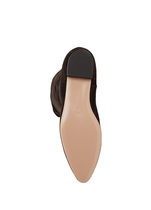 Koyu Kahverengi Kadın Süet Çizme - Görsel 7