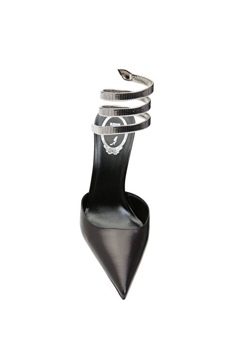 Siyah Silver Topuklu Ayakkabı - Görsel 5