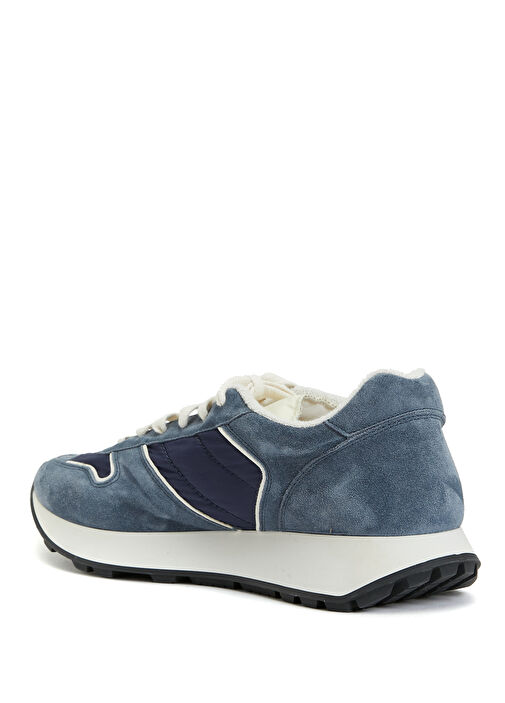 Track Lacivert Erkek Deri Sneaker - Görsel 4