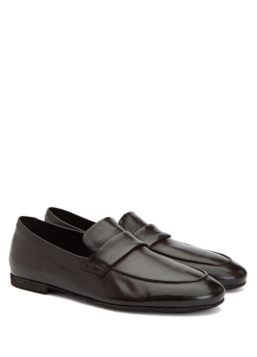 Officine Creative Officine Creative Koyu Kahverengi Erkek Deri Loafer | Beymen Koyu Kahverengi - 3. görsel