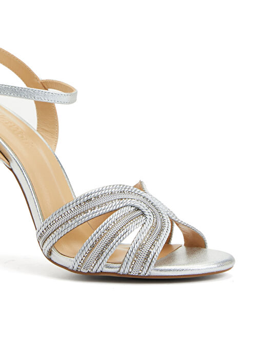 Network Network Silver Gümüş Rengi Kadın Deri Sandalet Sandalet & Terlik | Beymen Gümüş - 7. görsel