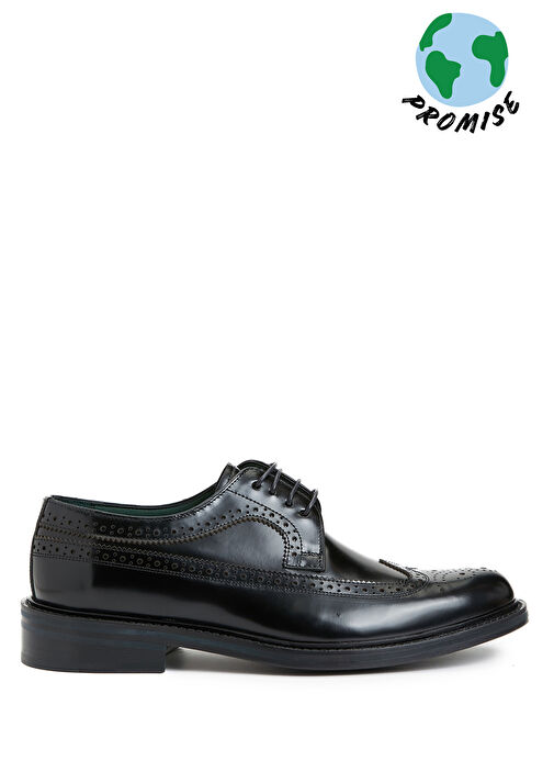 Siyah Erkek Deri Ayakkabı - Görsel 2