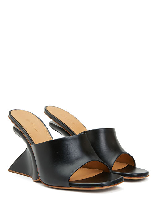 Siyah Kadın Deri Terlik - Görsel 3