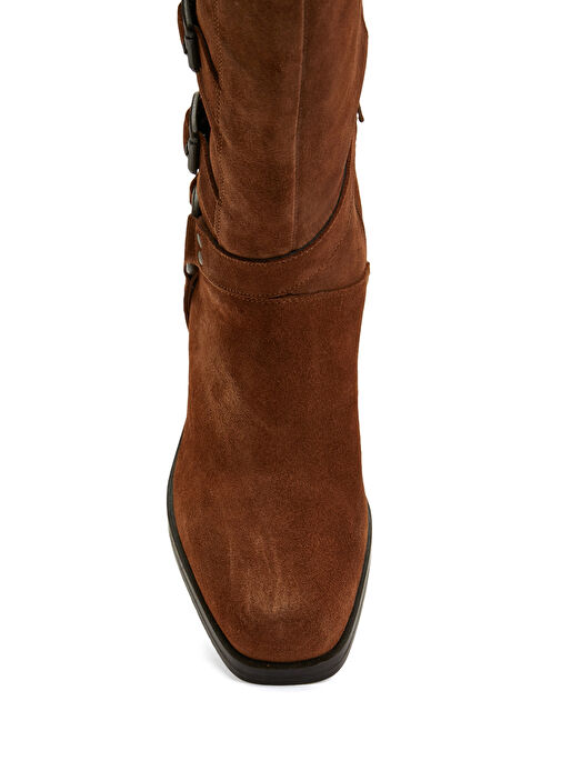 Taba Kadın Deri Çizme - Görsel 5